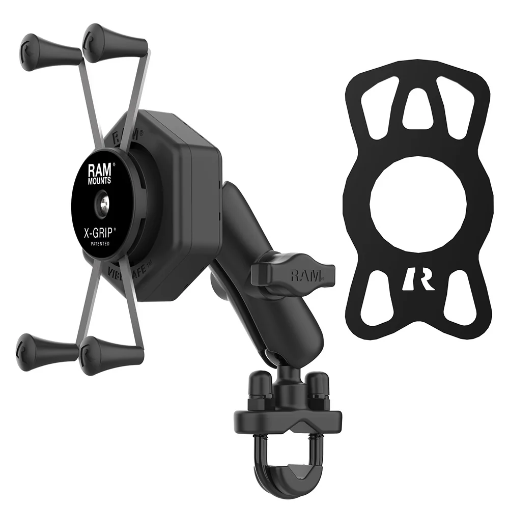 RAM Mount RAM X-Grip Large Phone Mount w/Vibe-Safe  U-Bolt Base - Medium [RAM-B-149Z-UN10-462] - Image 2