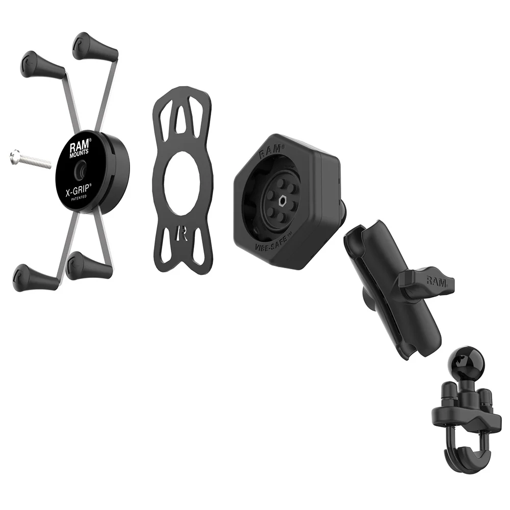 RAM Mount RAM X-Grip Large Phone Mount w/Vibe-Safe  U-Bolt Base - Medium [RAM-B-149Z-UN10-462] - Image 4