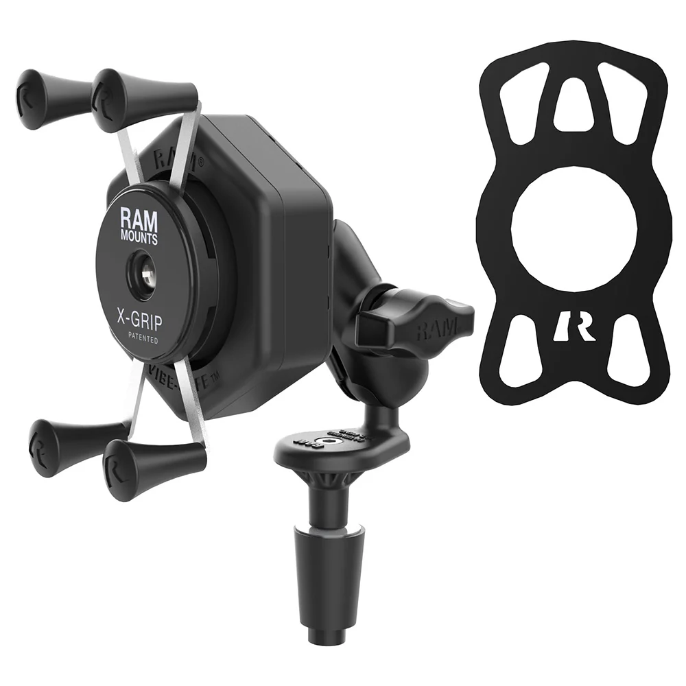 RAM Mount RAM X-Grip Phone Mount w/Vibe-Safe  Fork Stem Base - Short [RAM-B-176-A-UN7-462] - Image 2