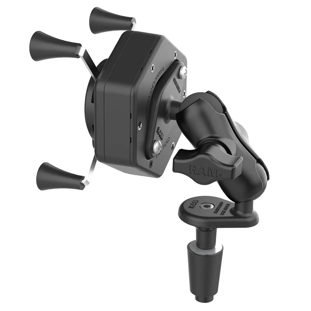 RAM Mount RAM X-Grip Phone Mount w/Vibe-Safe  Fork Stem Base - Short [RAM-B-176-A-UN7-462] - Image 3