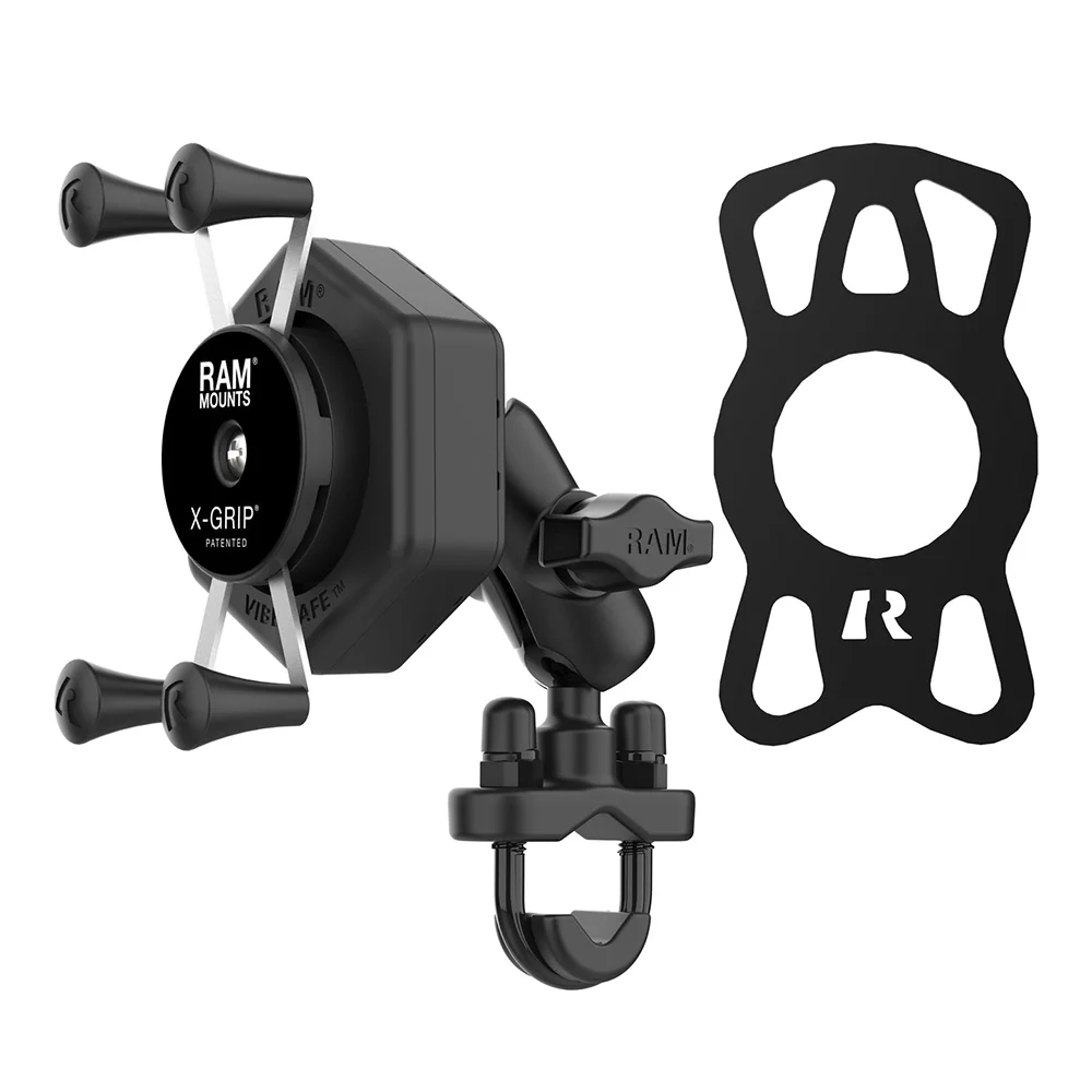 RAM Mount RAM X-Grip Phone Mount w/Vibe-Safe  U-Bolt Base - Short [RAM-B-149Z-A-UN7-462] - Image 2