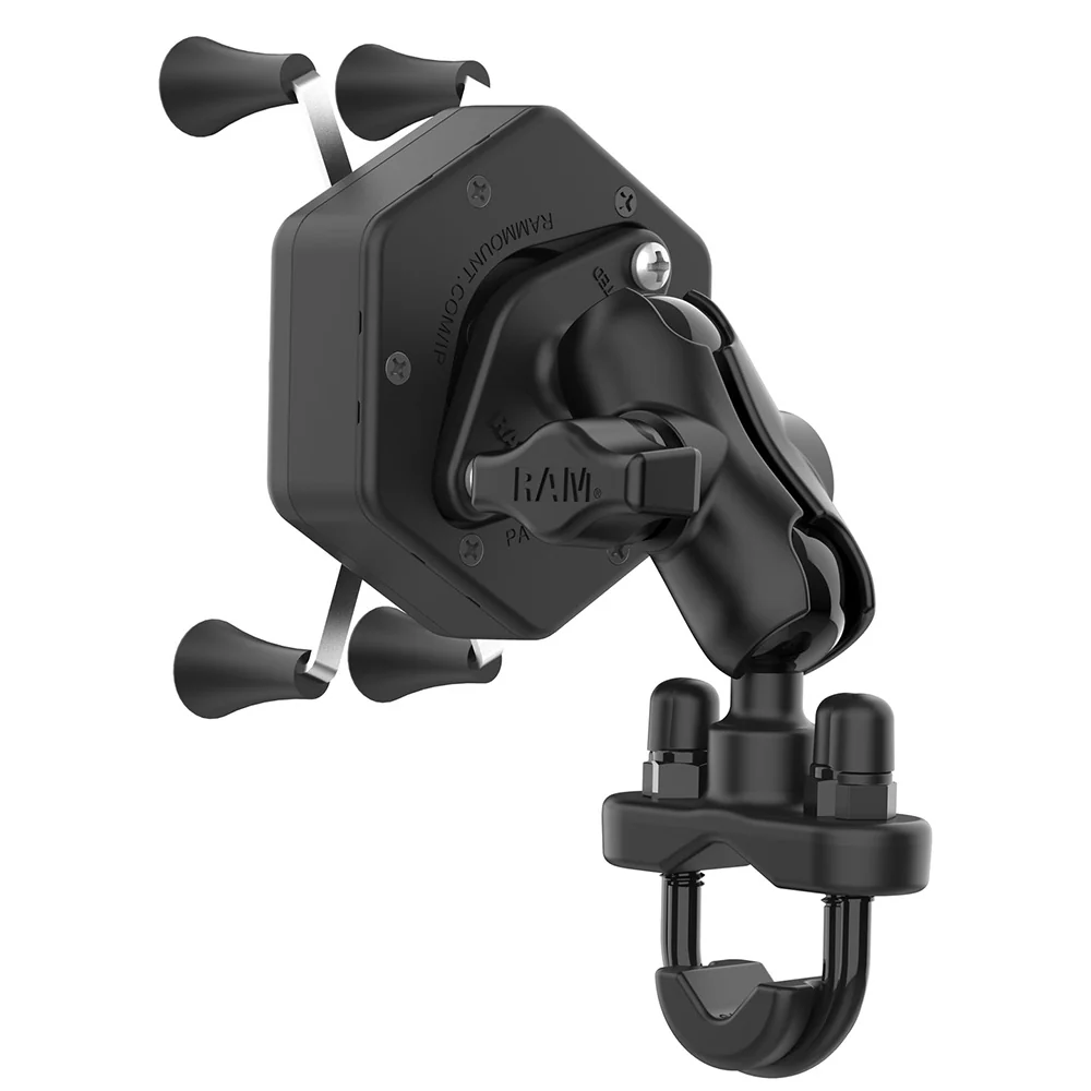 RAM Mount RAM X-Grip Phone Mount w/Vibe-Safe  U-Bolt Base - Short [RAM-B-149Z-A-UN7-462] - Image 3