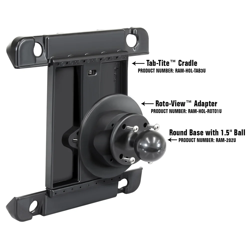 RAM Mount Roto-View Adapter Plate [RAM-HOL-ROTO1U] - Image 2