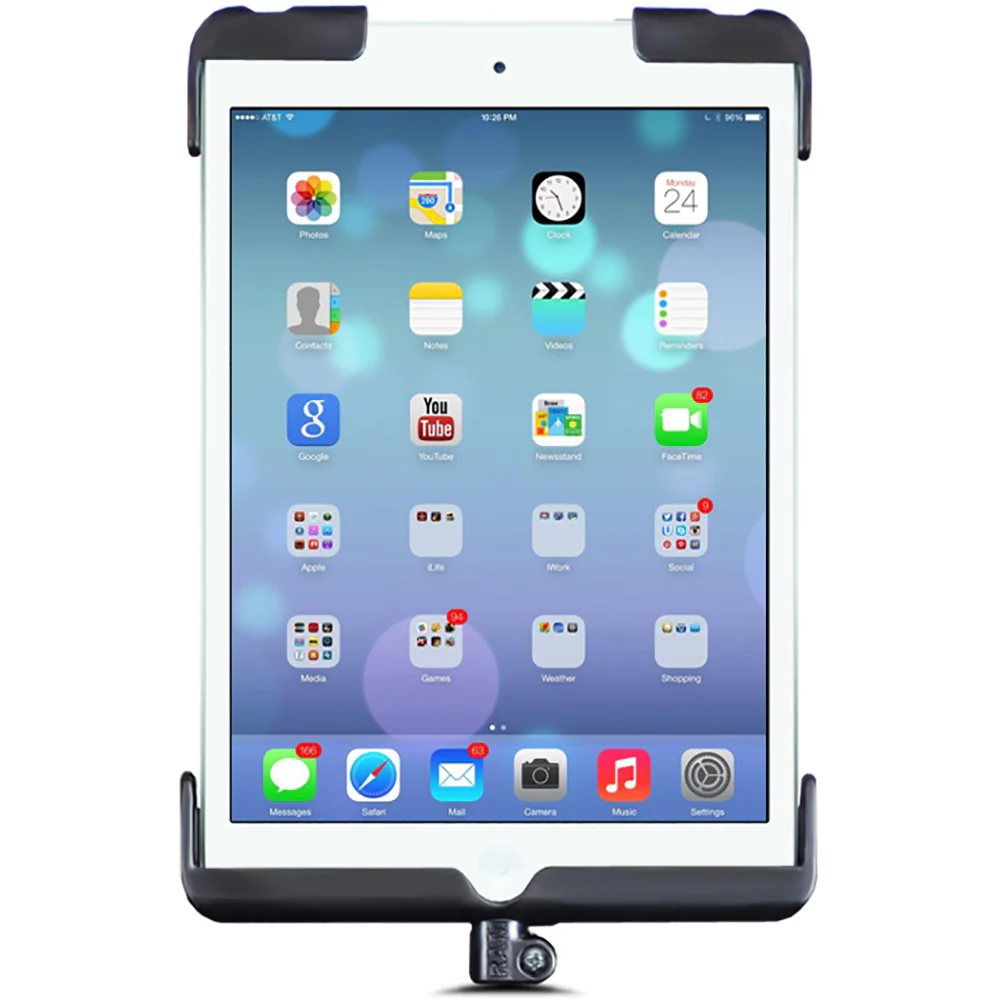 RAM Mount Tab-Dock Cradle f/Apple iPad mini w/o Case, Skin, Sleeve [RAM-HOL-TAB11U] - Image 2