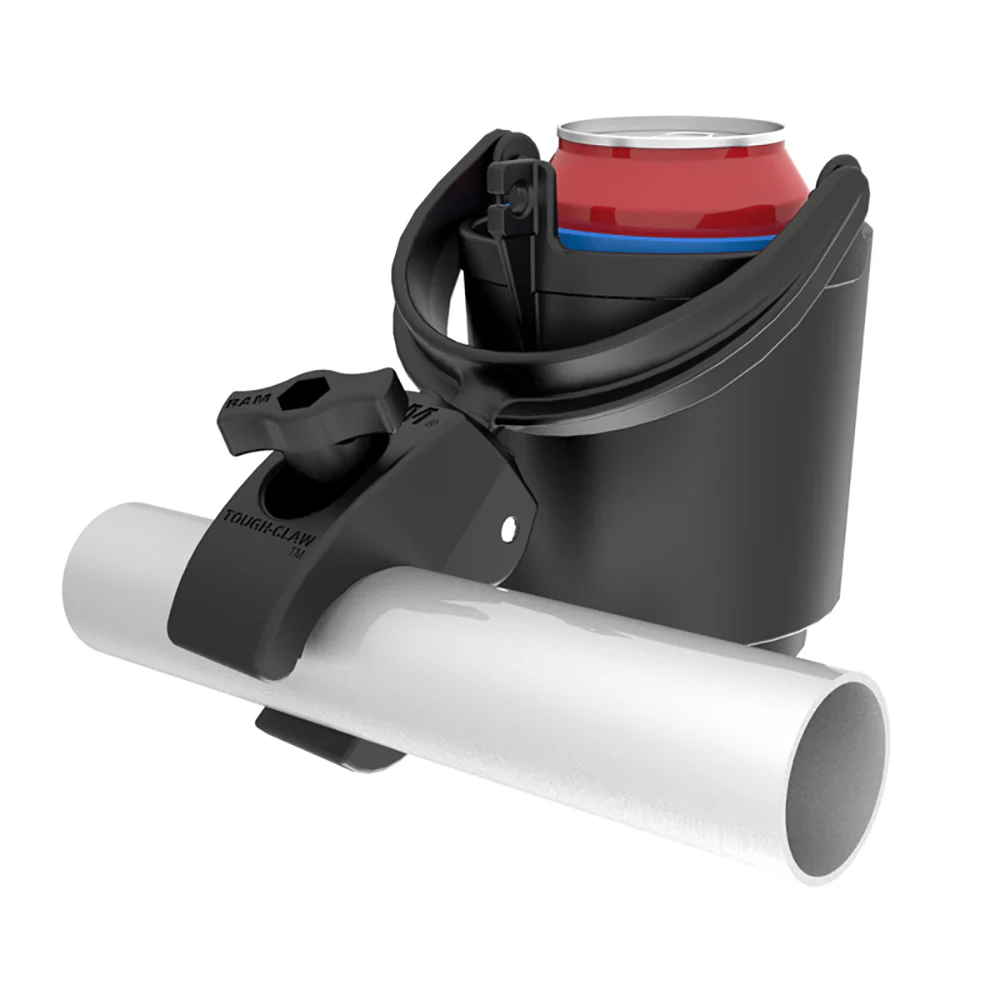 RAM Mount Tough-Claw Mount w/Self-Leveling Cup Holder [RAM-B-132-400U] - Image 2