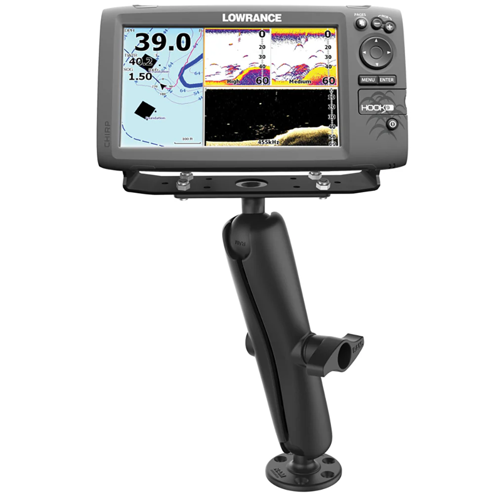 Ram Mount Universal D Size Ball Mount with Long Arm for 9"-12" Fishfinders and Chartplotters [RAM-D-115-E] - Image 2