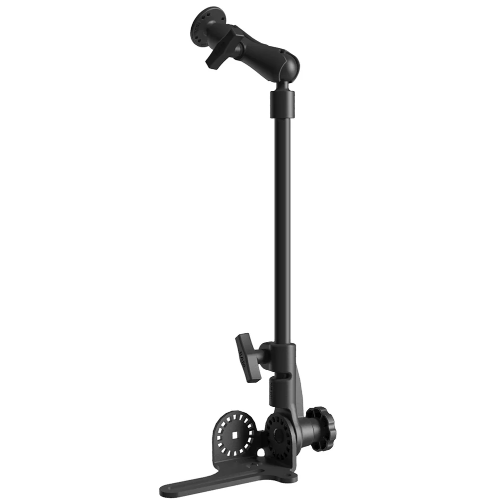 RAM Mount Universal No-Drill RAM POD HDVehicle Mount w/Double Socket Arm  2.5" Round Base AMPs Hole Pattern [RAM-316-HD-18-202U] - Image 2