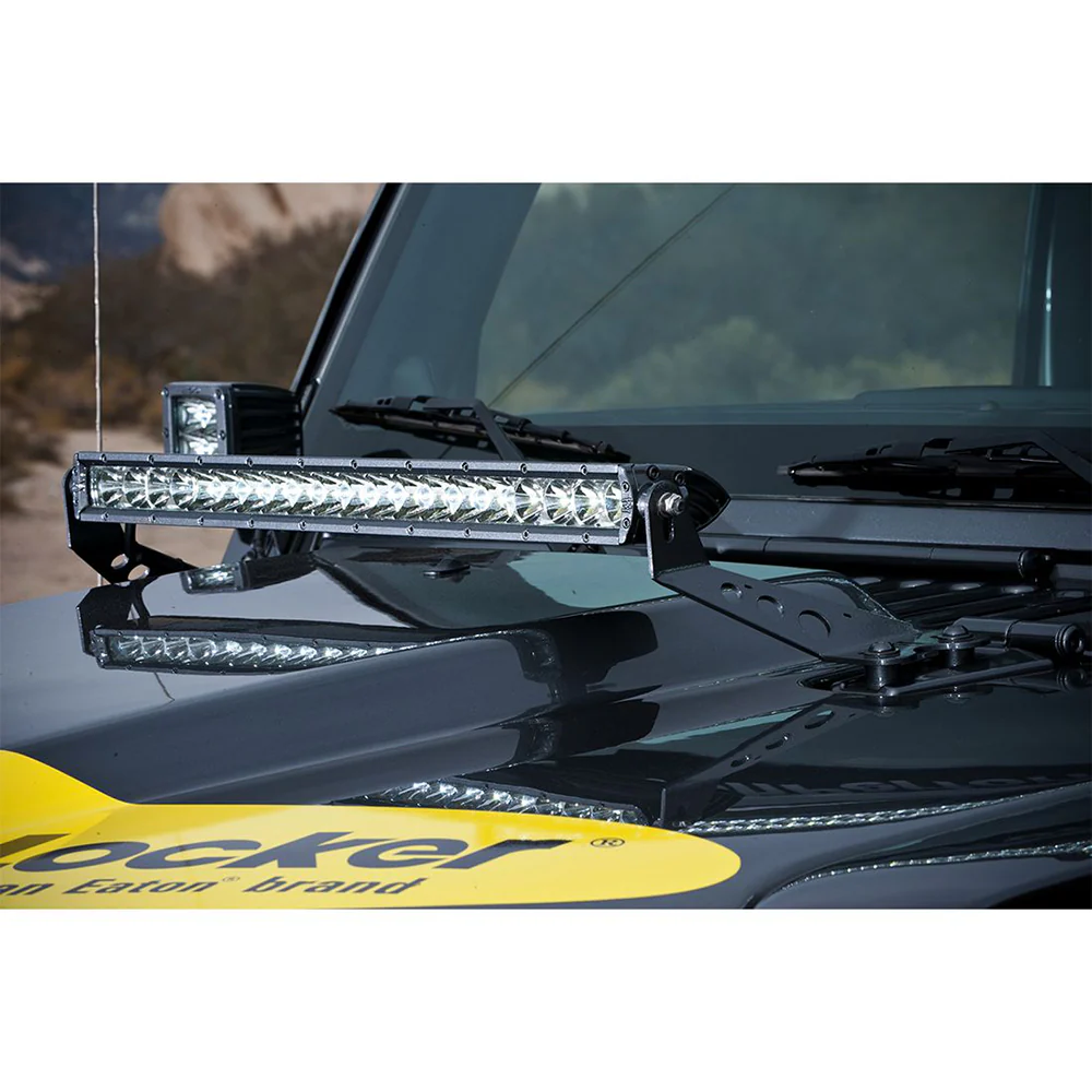 RIGID Industries 2007-2017 Jeep JK 20" Light Hood Mount [40333] - Image 2