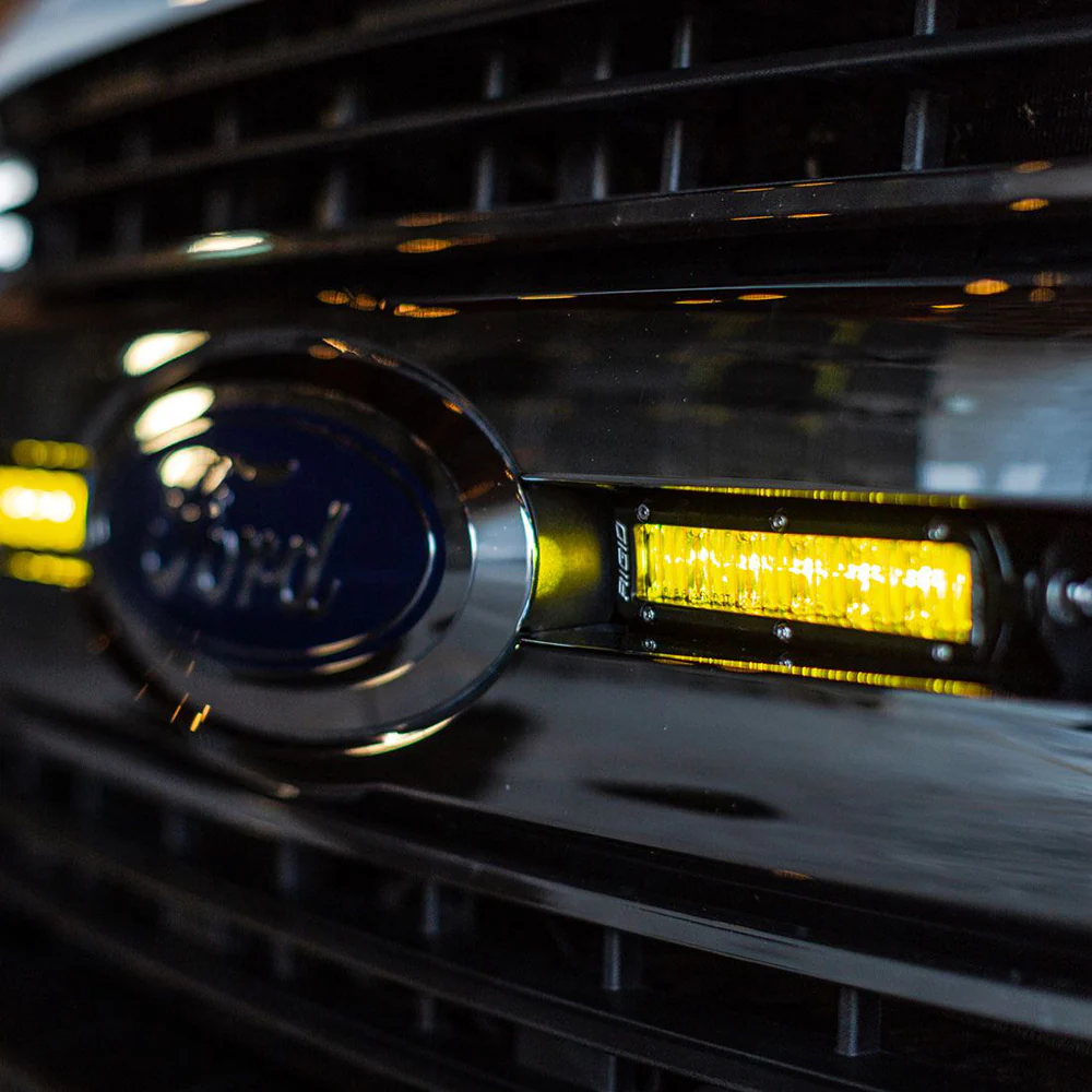 RIGID Industries 6" SR-Series SAE Compliant Fog Light - Black w/Yellow Light [906704] - Image 3