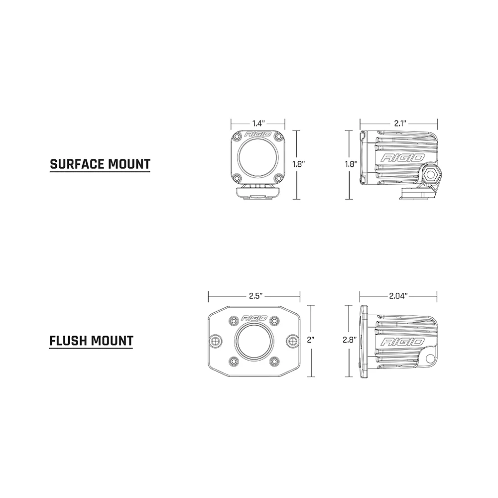 RIGID Industries Ignite Surface Mount Flood - Single - Black [20521] - Image 2