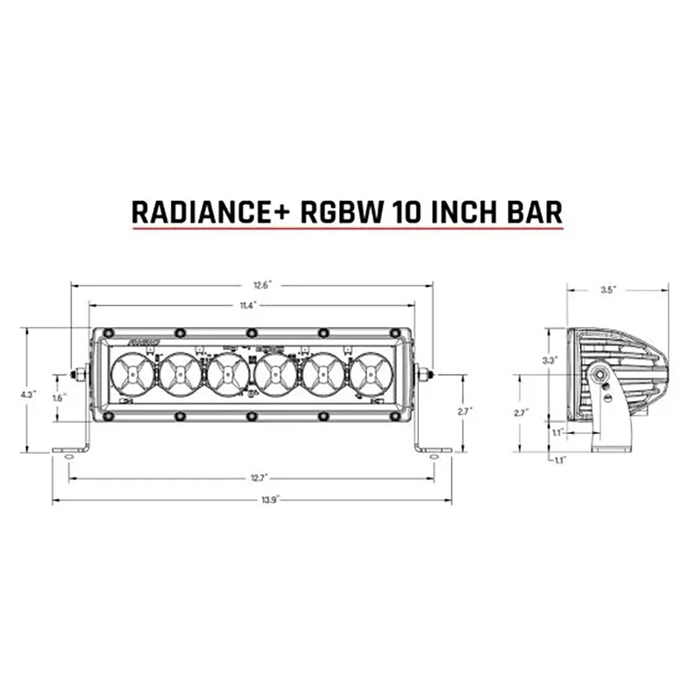 RIGID Industries Radiance + 10" Light Bar - RGBW [210053] - Image 3