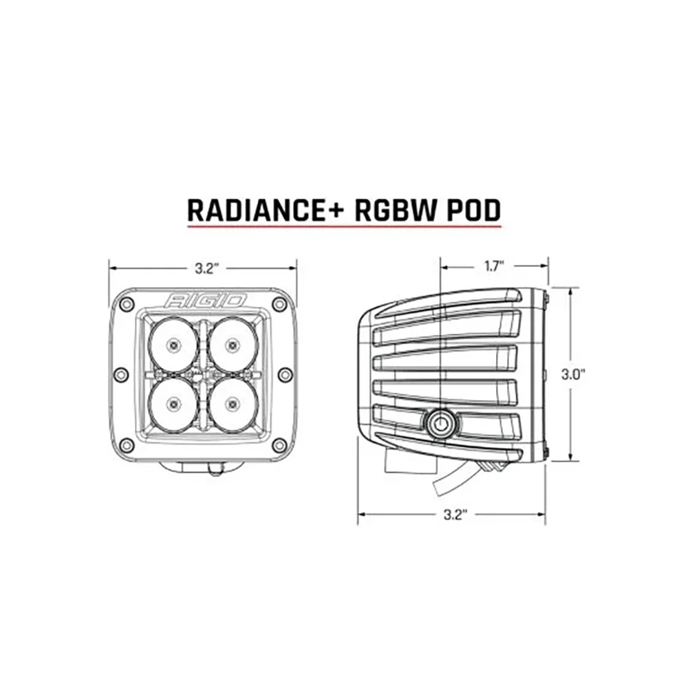 RIGID Industries Radiance + Pod - RGBW - Pair [202053] - Image 3