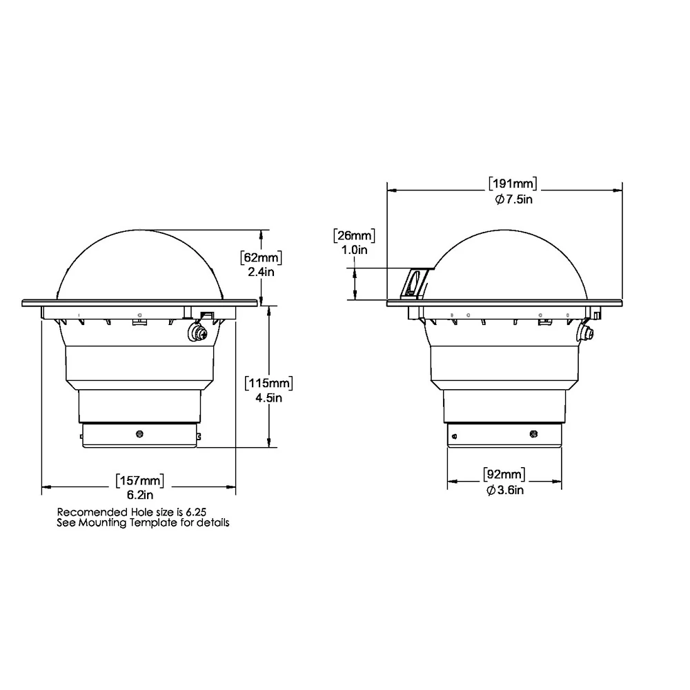 Ritchie FB-500 Globemaster Compass - Flush Mount - Black - 12V - 5 Degree Card [FB-500] - Image 2