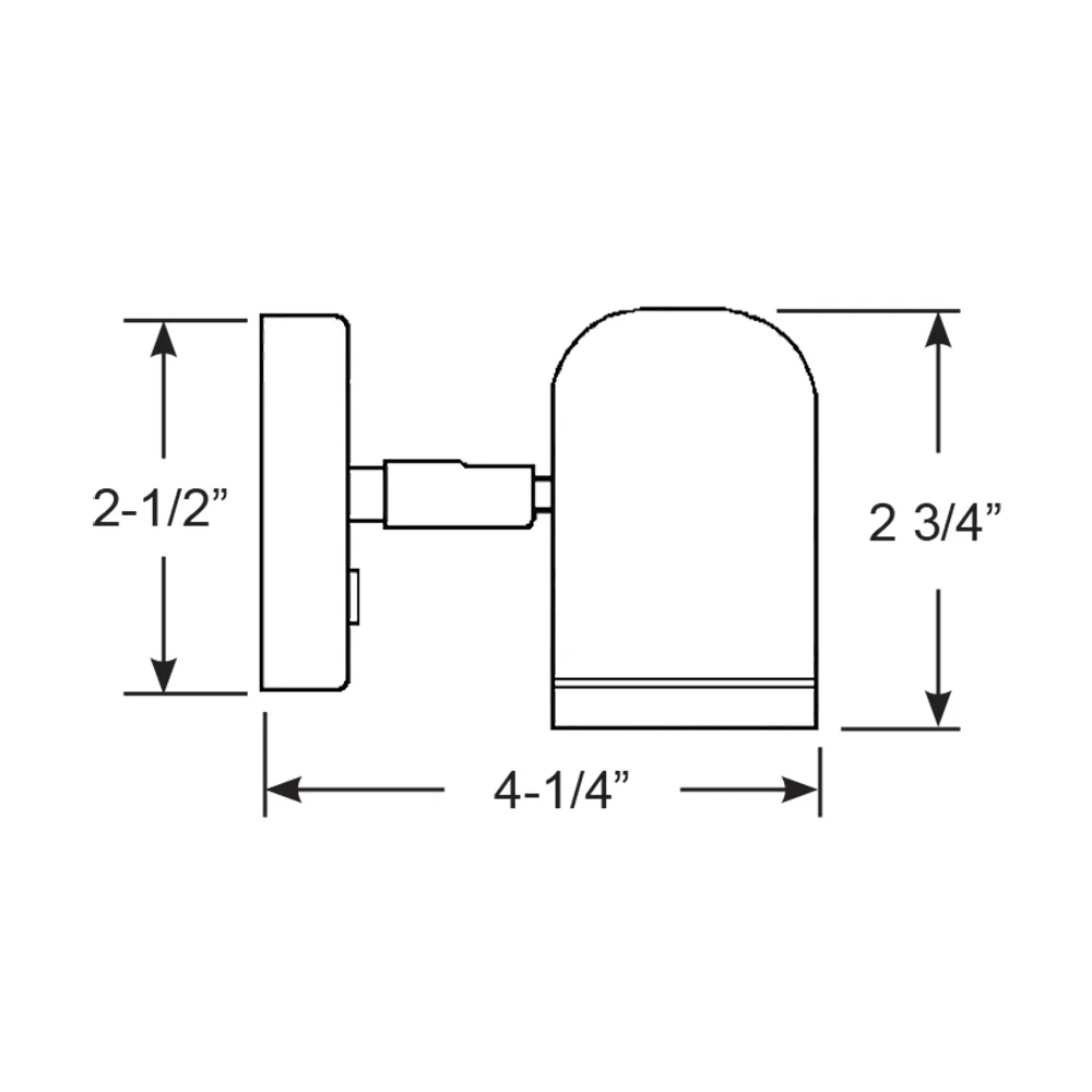 Scandvik LED Brass Reading Light - 10-30V [19052P] - Image 2