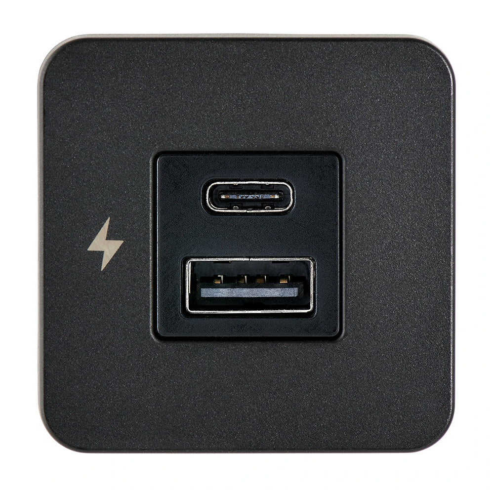 Scanstrut TILE USB-A/USB-C Interior Charging Socket - 12/24V - Black Bezel [SC-TILE-10] - Image 2
