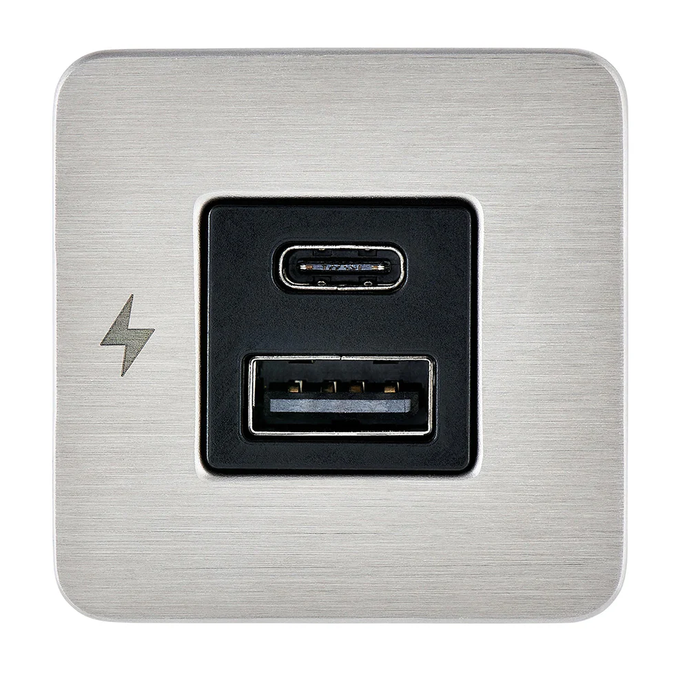 Scanstrut TILE USB-A/USB-C Interior Charging Socket - 12/24V - Stainless Steel Bezel [SC-TILE-11] - Image 2
