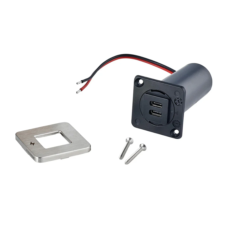 Scanstrut TILE USB-C Interior Charging Socket - 12/24V - Stainless Steel Bezel [SC-TILE-21] - Image 3