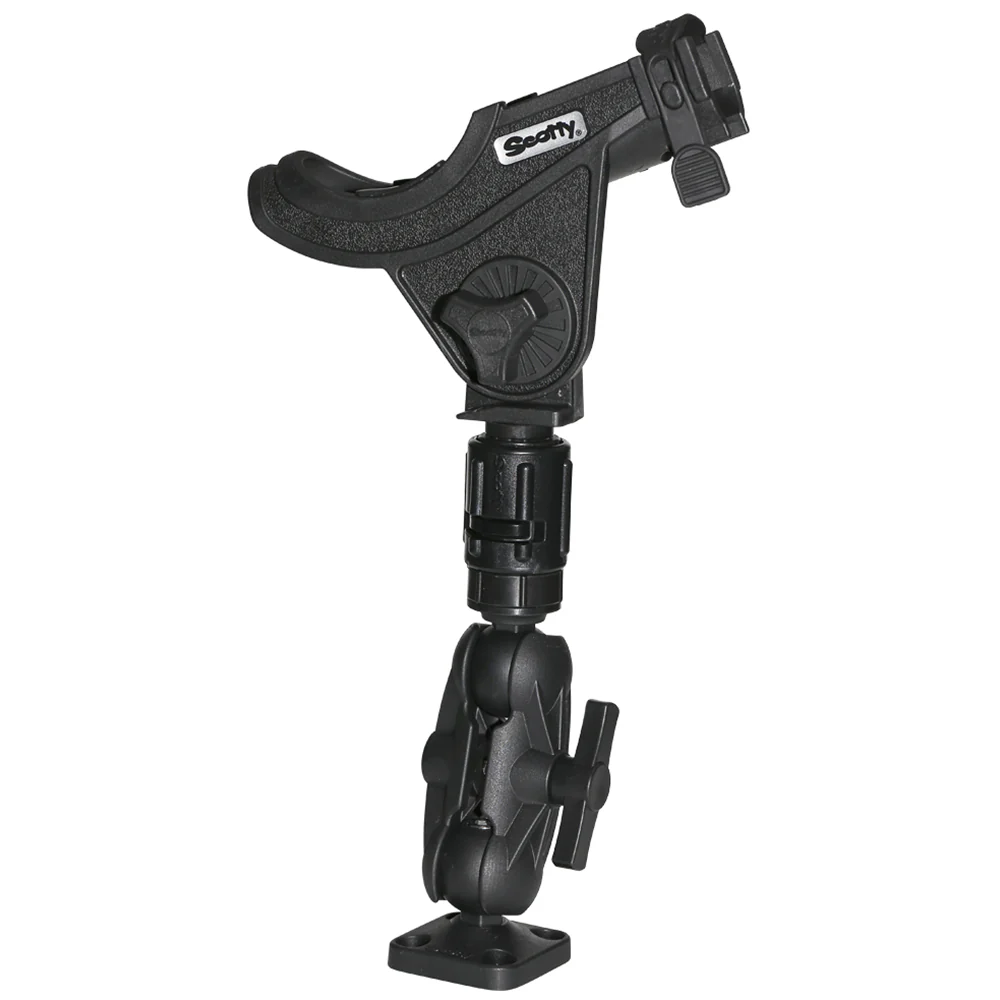 Scotty 162 1.5" Ball Mount w/Gear Head Post  241 Side Deck Mount [0162] - Image 2