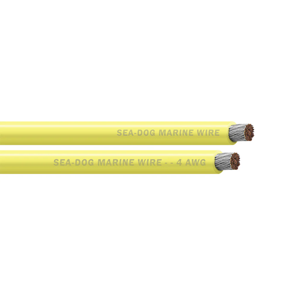 Sea-Dog 4 AWG Yellow Battery Cable - 100' [8004032]