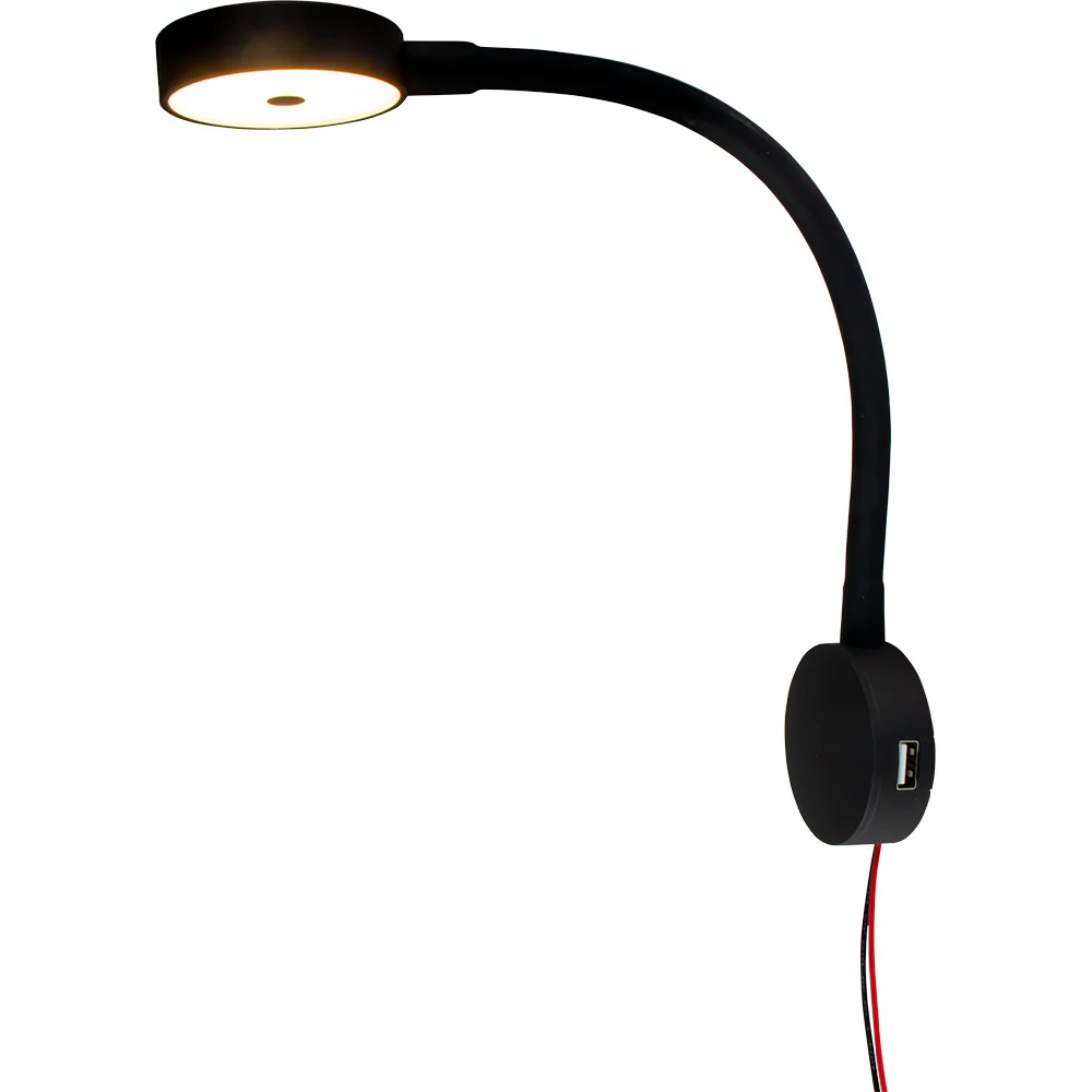 Sea-Dog LED Flex Neck Day/Night Light w/USB Socket - Red  White Light [404939-3] - Image 2