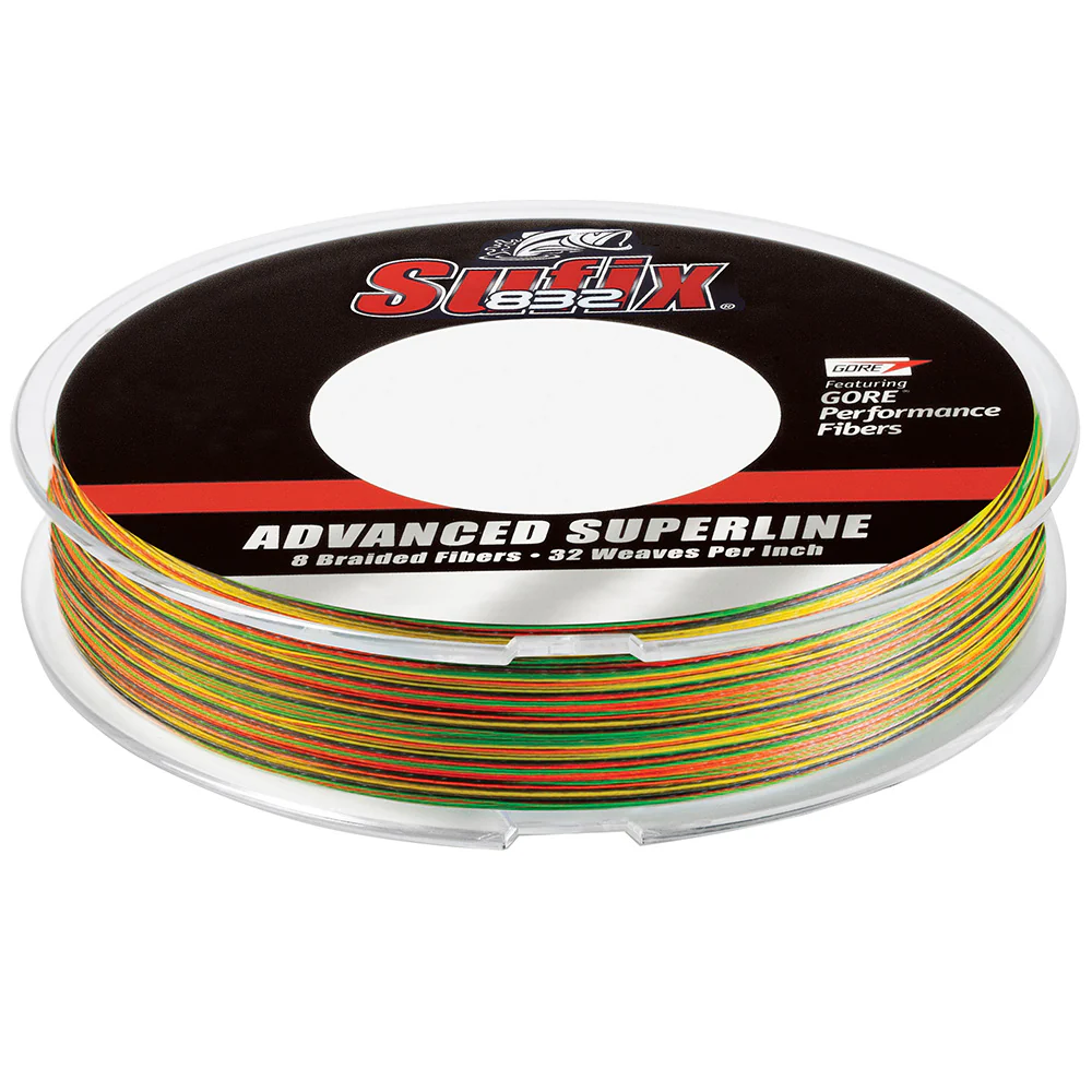 Sufix 832 Braid - 50lb - Fire Tiger - 300 yds [660-150FT]