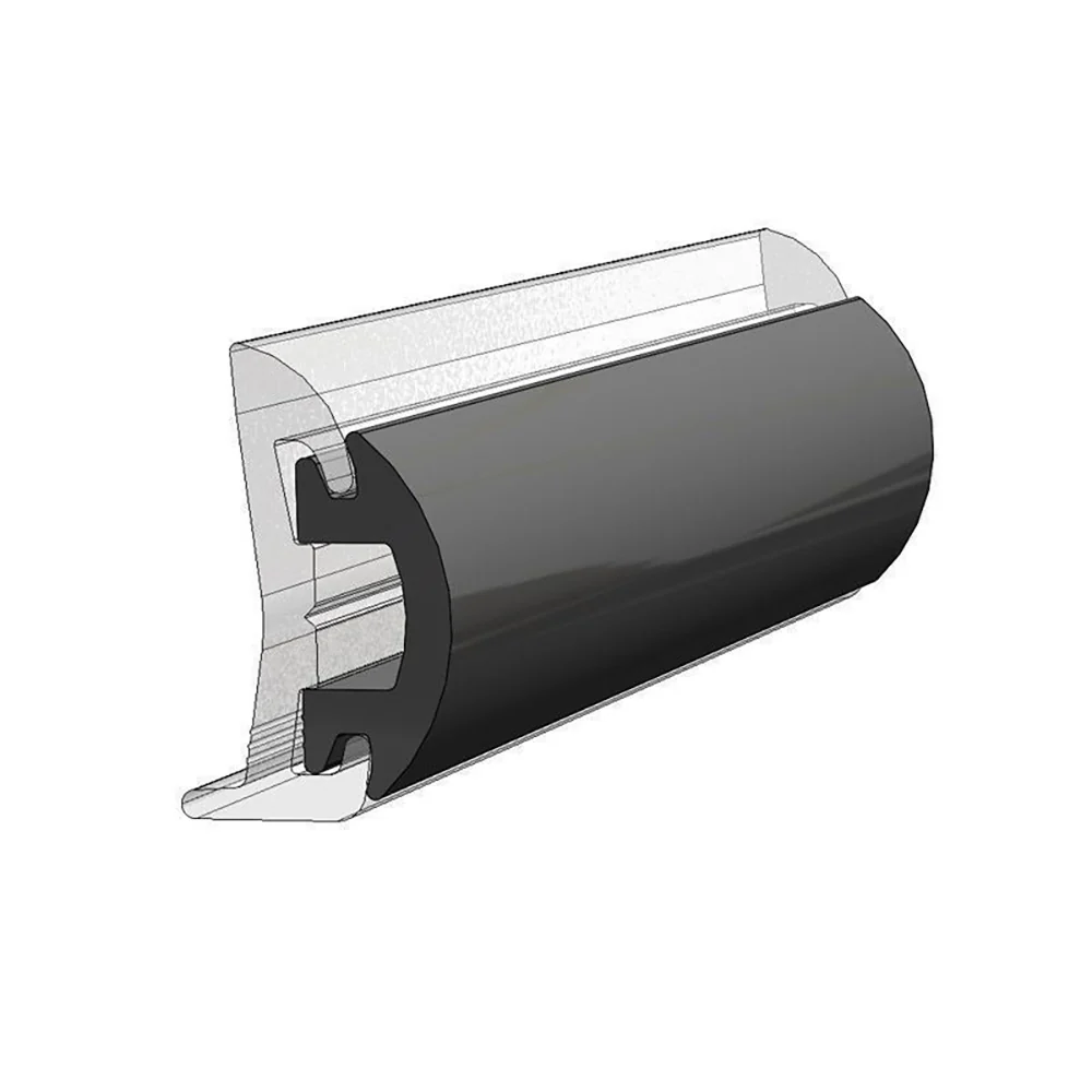 TACO 70 Flexible Black Rub Rail Insert 1-3/16" x 1/2" [V12-4144BKA70-1] - Image 2