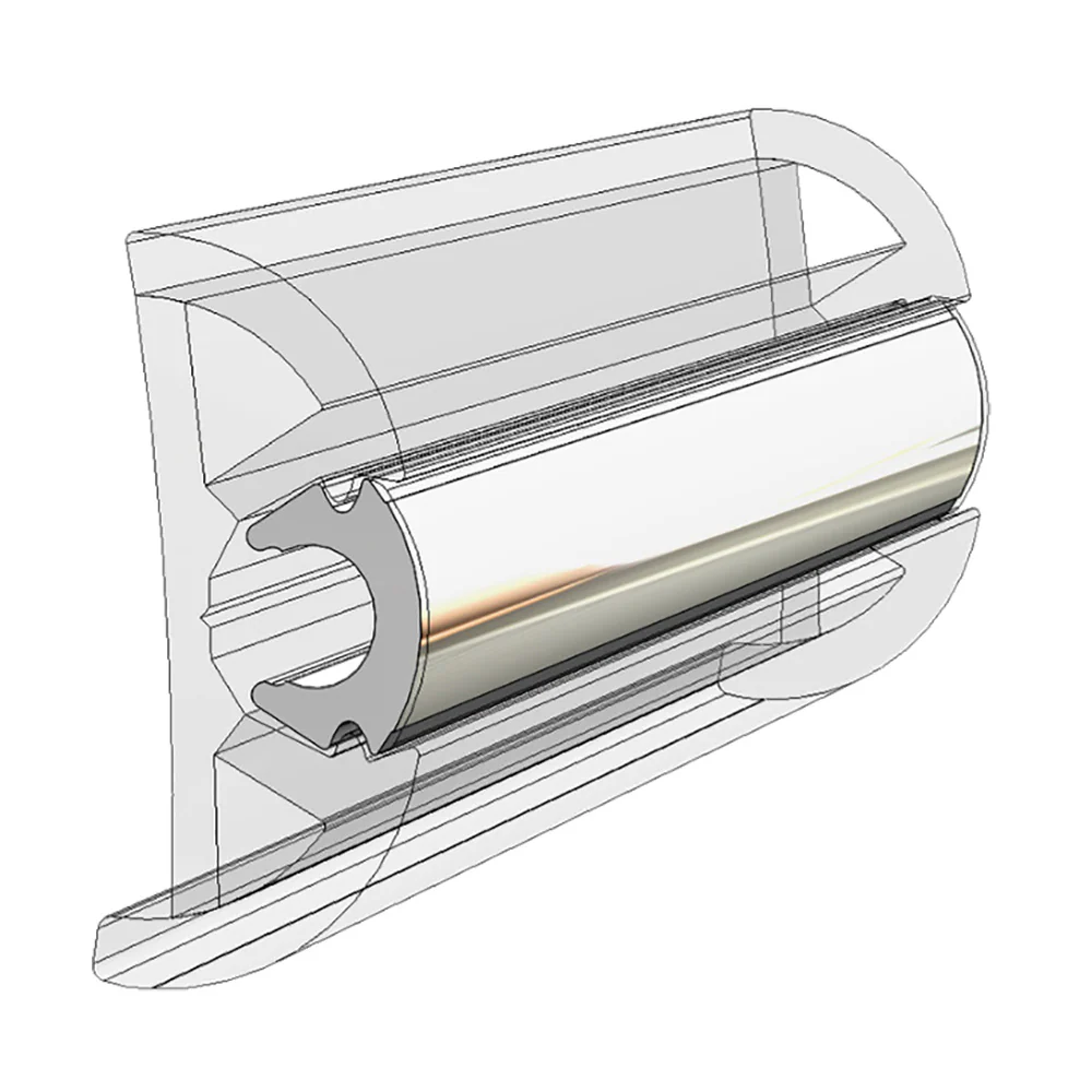 TACO Rub Rail Insert - Flexible Chrome - 80 [V12-0307CP80] - Image 2