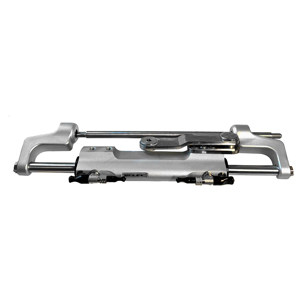 Uflex SilverSteer UC128TS High Performance Cylinder V2P w/Offset Link Arm - Port Version [UC128TS-SVS 2P]