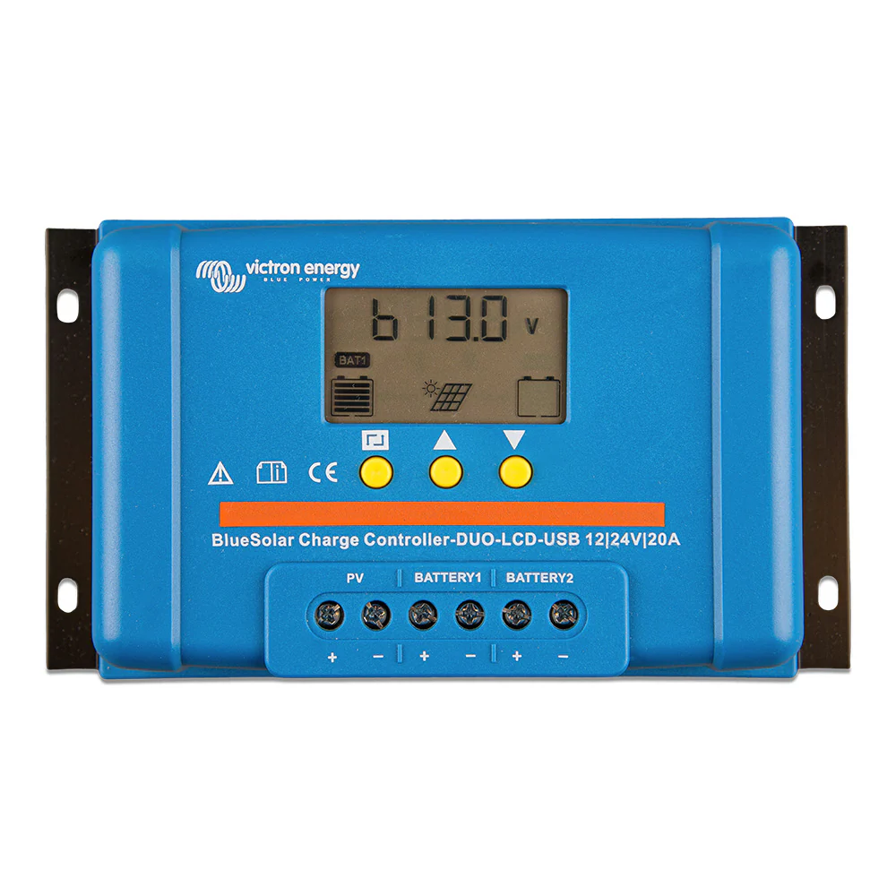 Victron BlueSolar PWM Charge Controller (DUO) LCD  USB Charge Control - 12/24VDC - 20A [SCC010020060] - Image 2