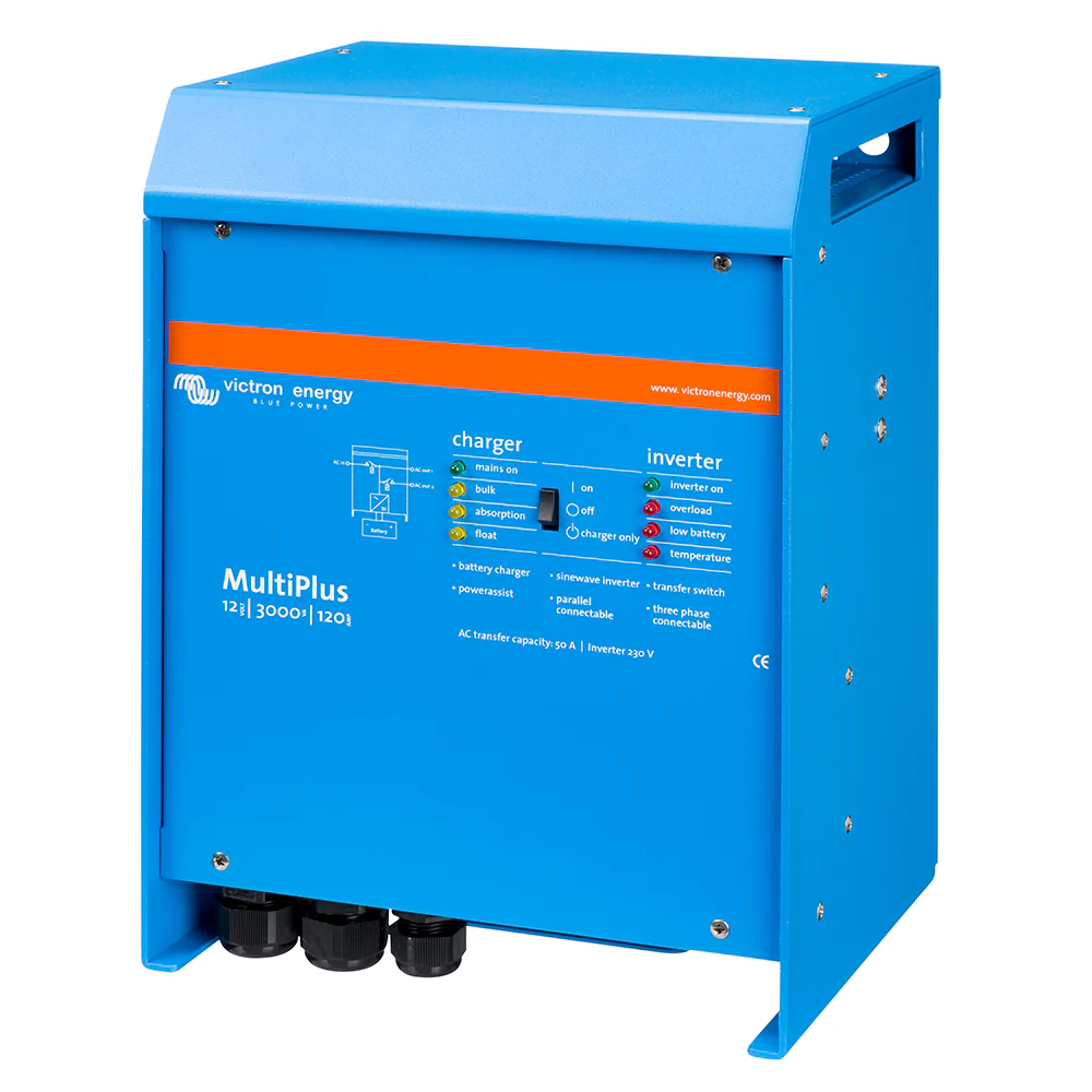 Victron MultiPlus Inverter/Charger 12VDC - 3000VA - 120VAC w/ 120AMP Charger - 50AMP Transfer Switch - UL Approved [PMP122301102] - Image 3