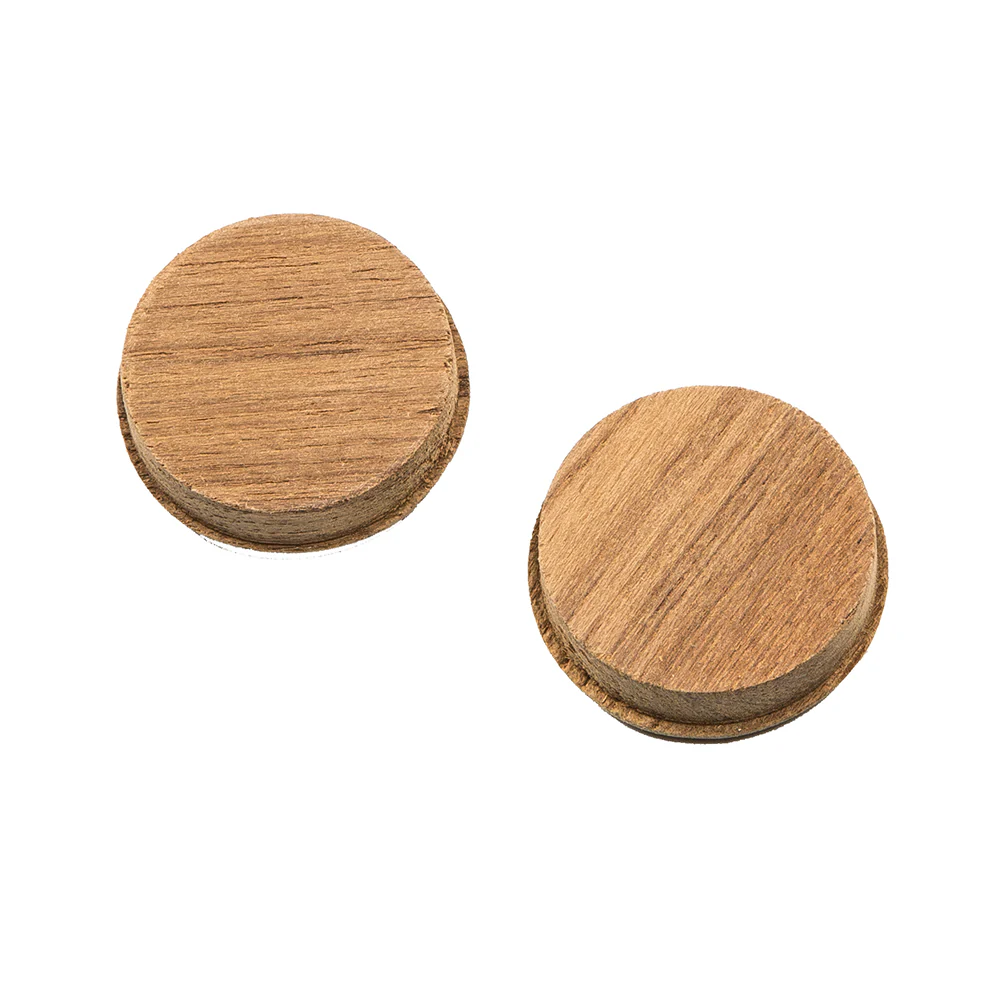 Whitecap Teak Round Drawer Pull - 1-3/8" Round - 2 Pack [60127-A] - Image 2