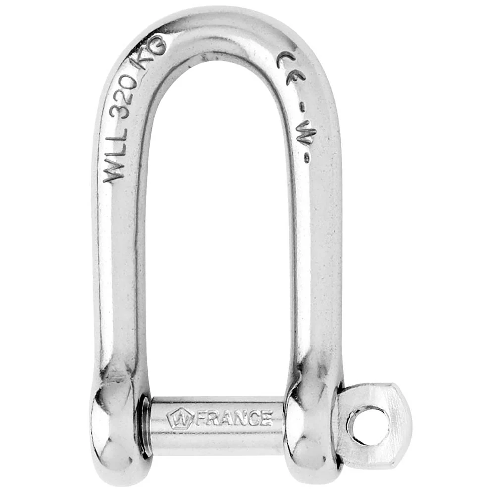 Wichard Self-Locking Long D Shackle - Diameter 8mm - 5/16" [1214W]